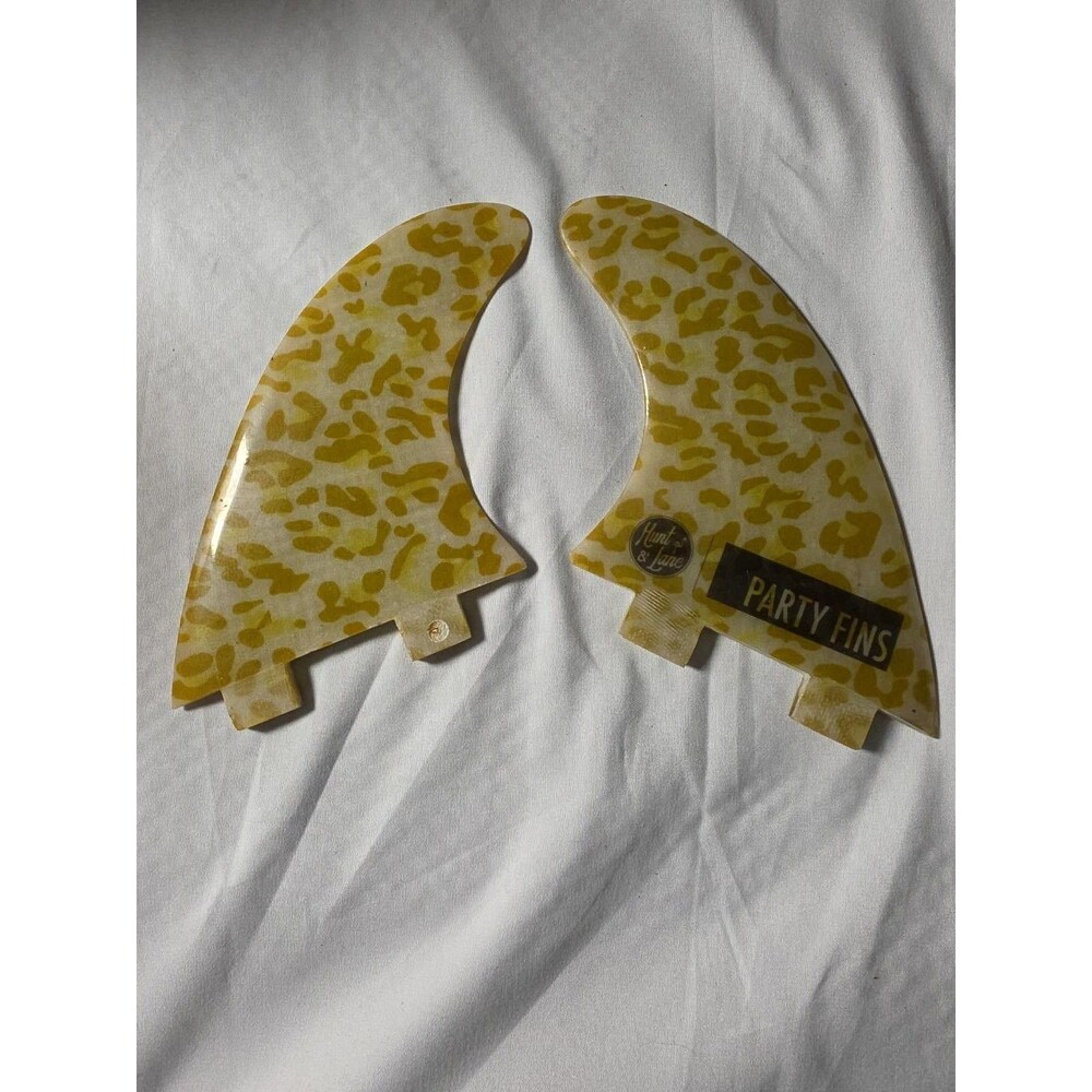 Hunt & Lane Rehoboth Beach DE Party Fins Leopard Print Decorative Fin Pair